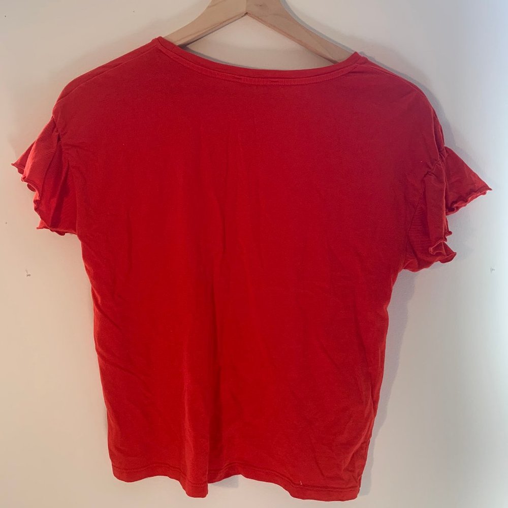 Zara Ruffled Tee - Picture 2 of 4